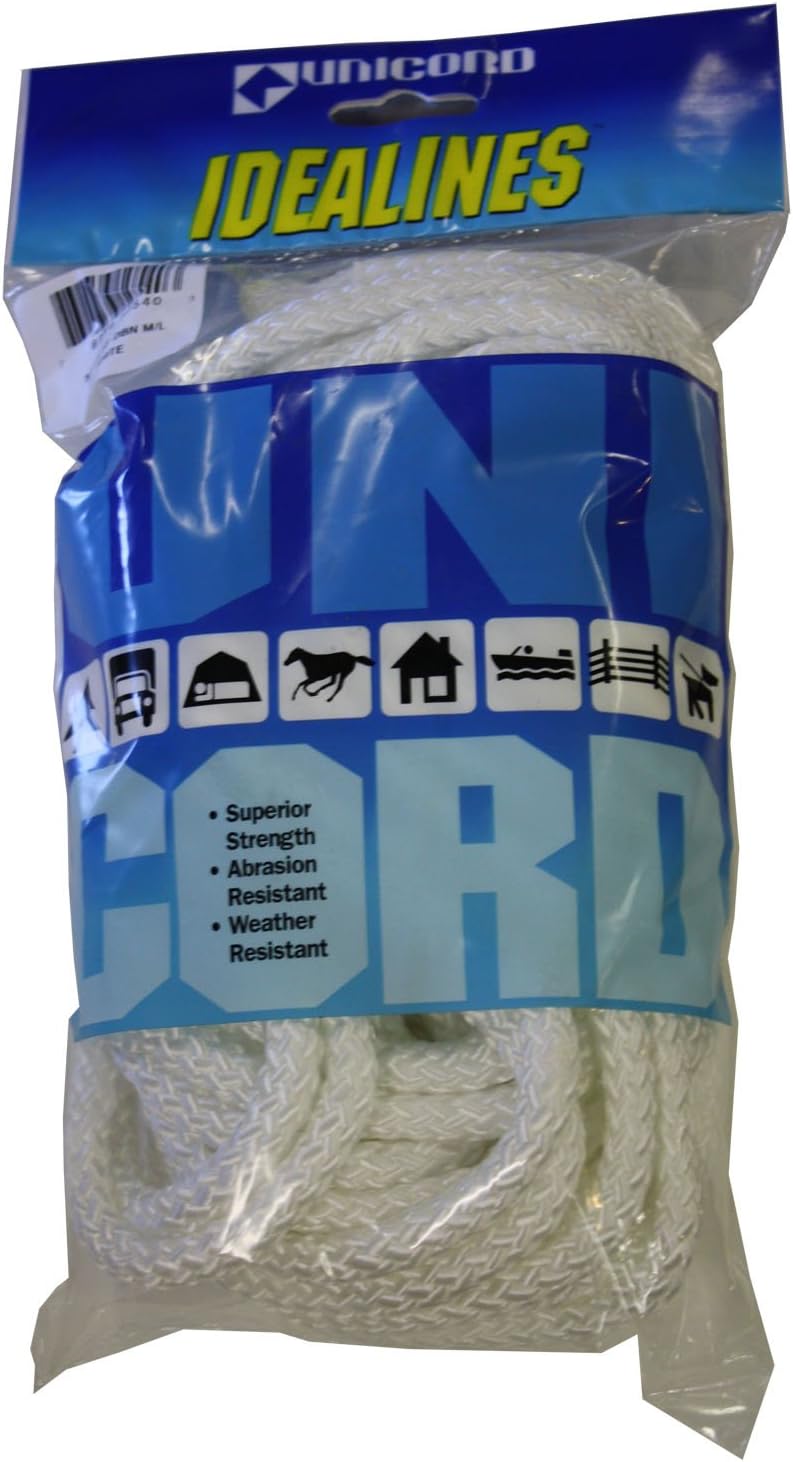 Amazon.com : Unicord Multi Line Double Nylon Braid Rope (3/8-Inch X 50 ...