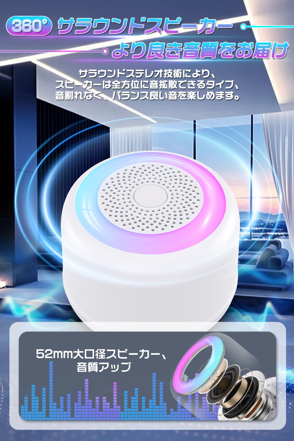 スピーカーBluetooth、 Amazon.co.jp: Bluetooth スピーカー 【低電力アラー&360°臨場感