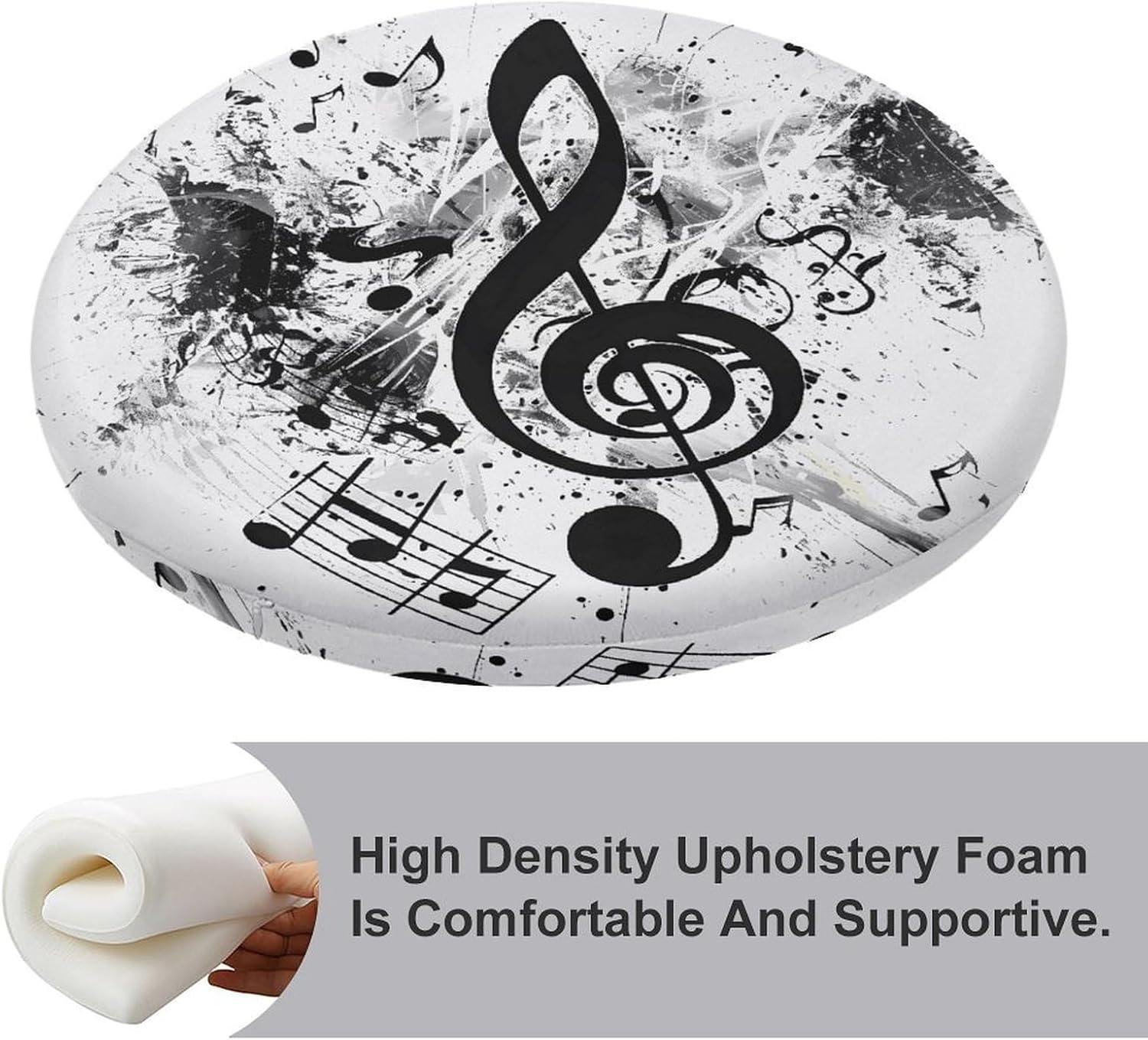 Musical Theme Music Clefs Chair Cushions Floor Pillow Chair Pad