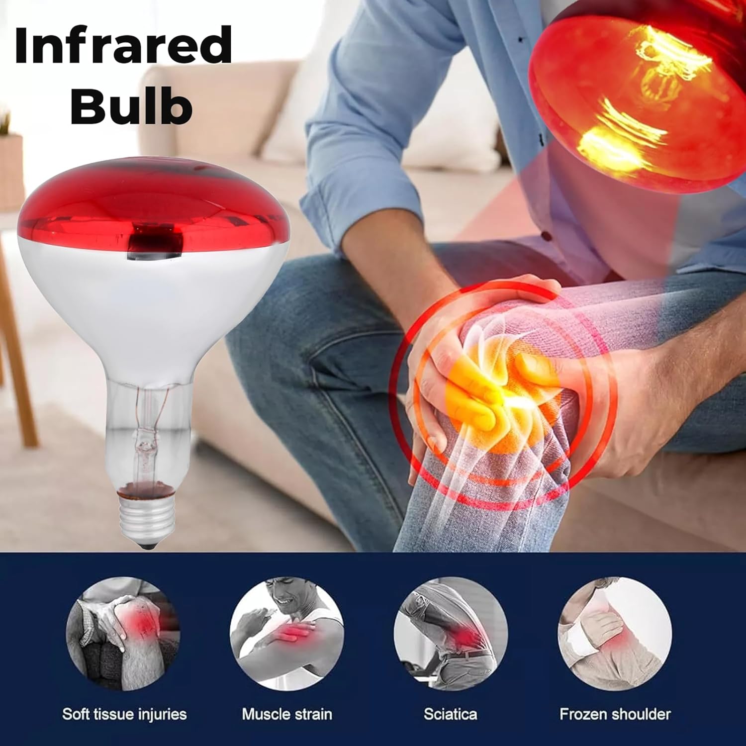 Forus 150W infrared heat therapy bulb, pain relief lamp Forus 150W infrared heat therapy bulb, pain relief lamp