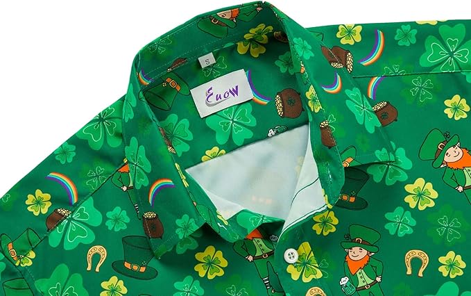 🍀 St. Patrick's Day Hawaiian Shirt - Irish Vibes!