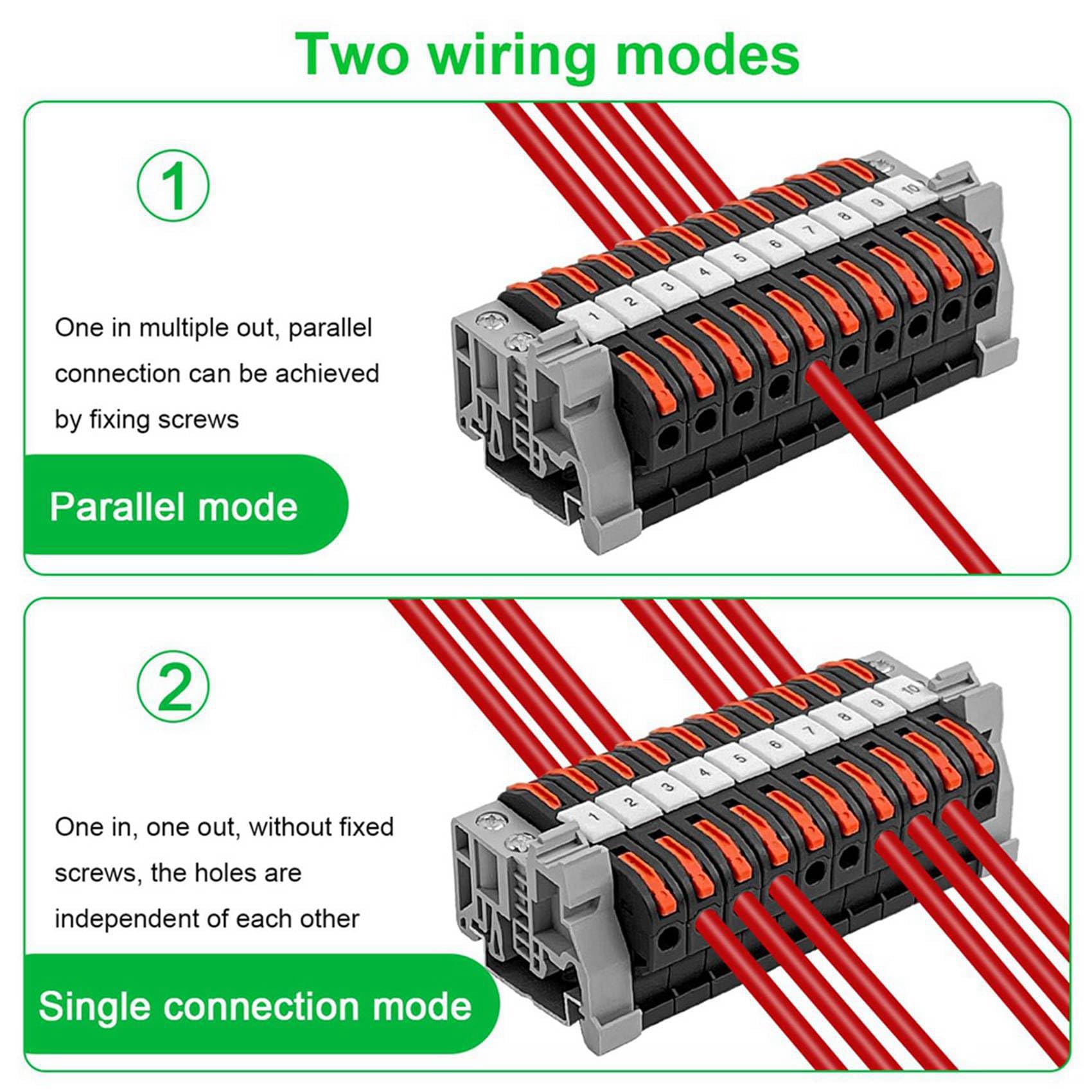 Zestaw 80 ZaciskóW na Szynę DIN, 0,08-4 Mm² -211 ZaciskóW na Szynę DIN, Zestaw Czarnej Listwy Zaciskowej, Blok PołąCzeń Elektrycznych