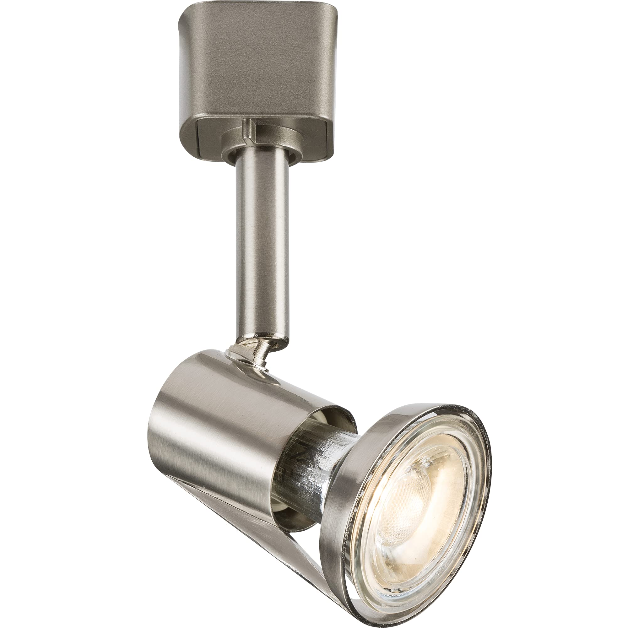 GU10 Track Lampshade Spotlight in Brushed Chrome