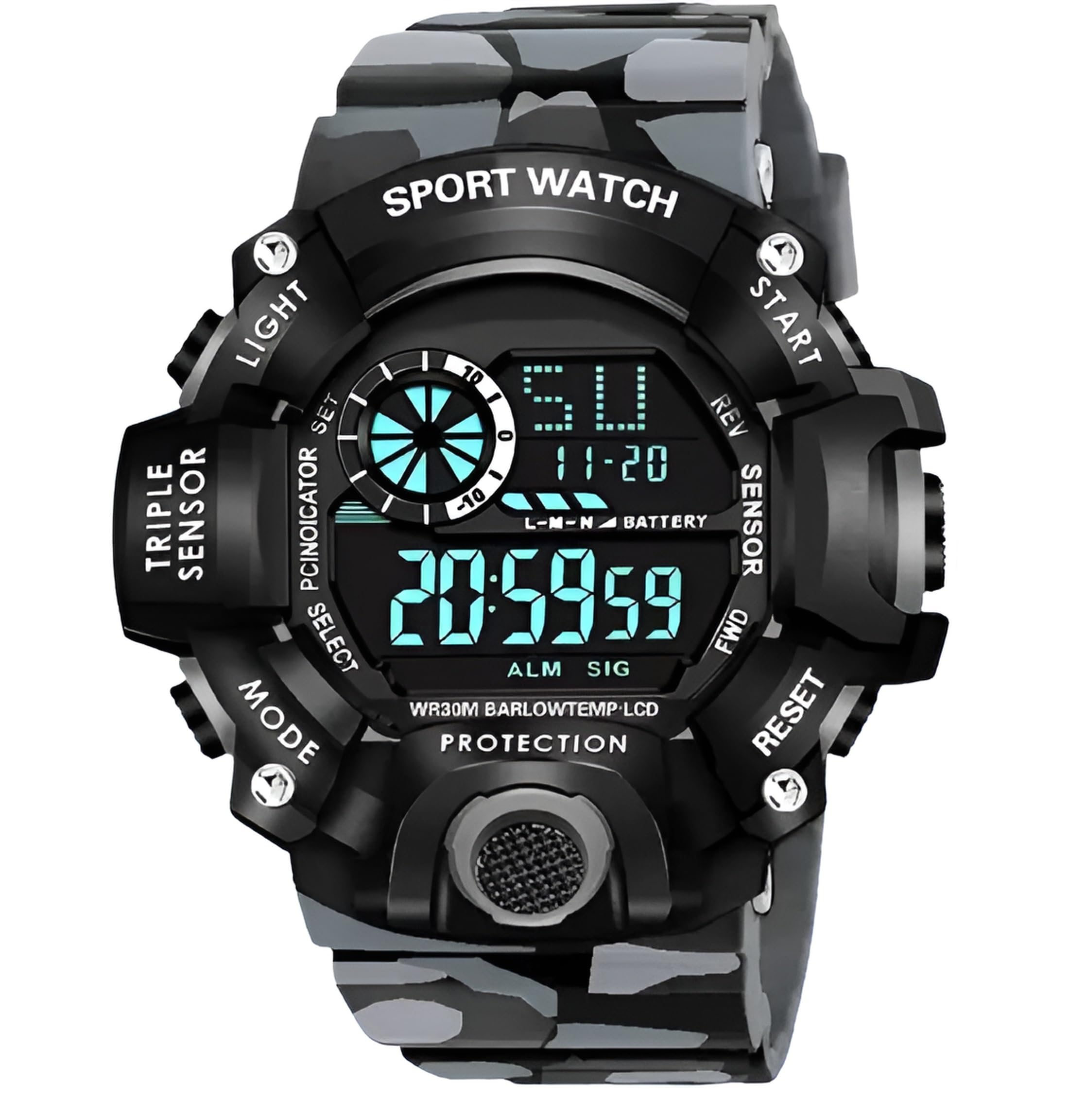 Hala Watch for Boys | 6 Months Warranty | Kids Watch for Boys, Watches for Boys, Watch for Kids, Digital Watch, Watch, Boys Watch, Digital Watch for Boys with Alarm/Nightlight Show (G90 Grey) (B0D5817PP7) Amazon Price History, Amazon Price Tracker