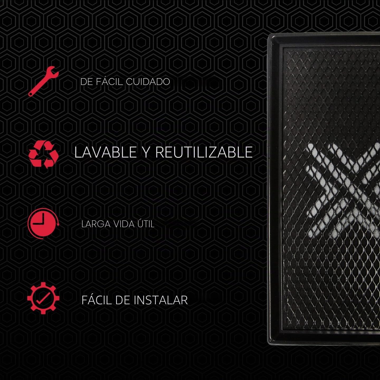 Pipercross Filtro para BMW M5 Touring, PX1629 | Maximiza potencia y par, Lavable y reutilizable, Fácil instalación, Flujo aire optimizado, Rendimiento motor mejorado
