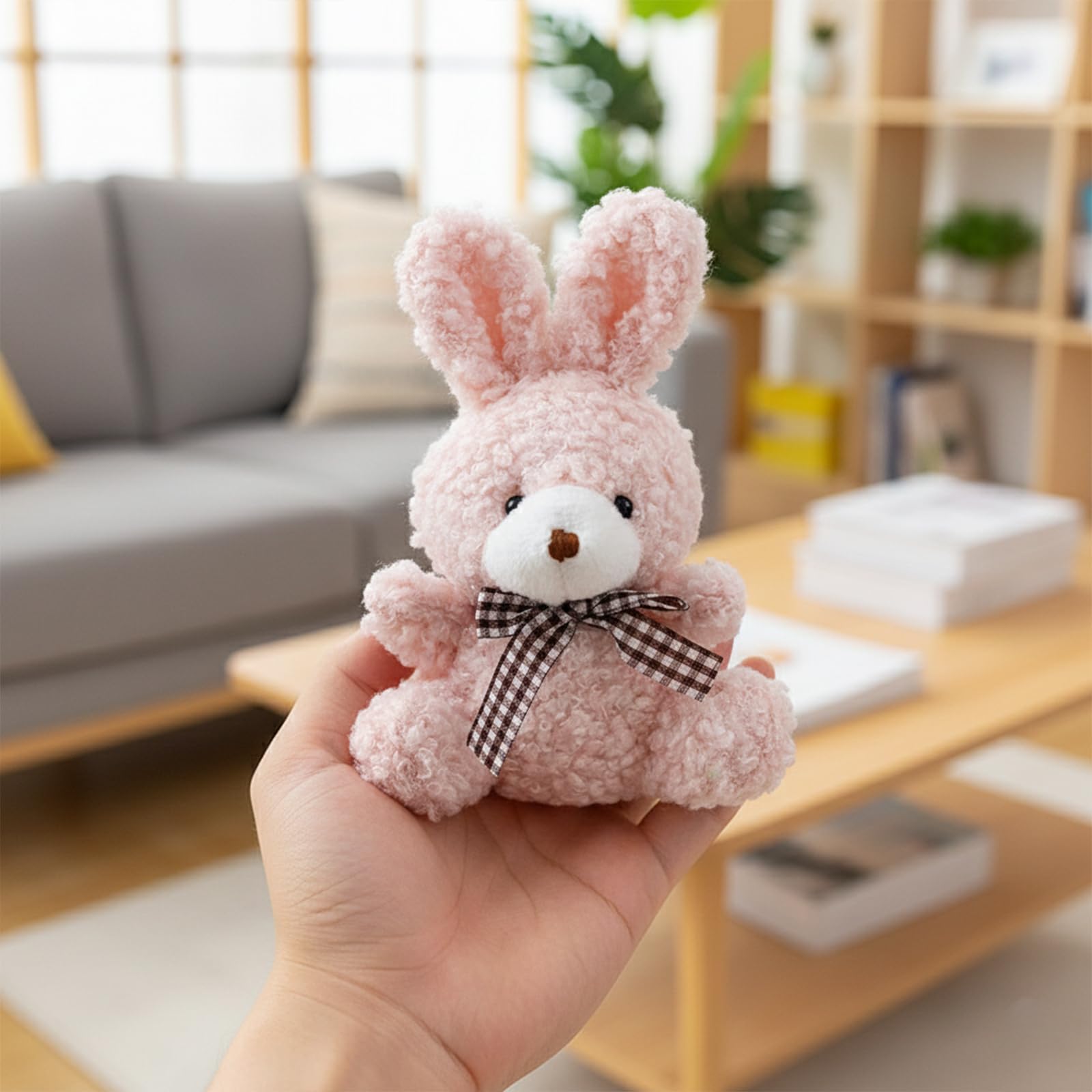 CtiUjdx Rabbit Soft Toy, 4 Piece Mini Plushies Set - Image 3