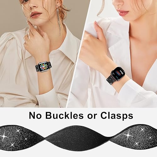 Miniatura 9 de Correa elástica de nailon para Apple Watch, de 1.49, 1.57, 1.61, 1.65, 1.73, 1.77 y 1.772 pulgadas, deportiva, trenzada, Ultra iWatch Serie 8 7 SE 6