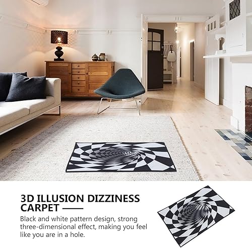 Miniatura 8 de Lurrose Norse Decor - Alfombra 3D antideslizante para el suelo, alfombra para dormitorio, alfombra de adorno para sala de estar, alfombra de