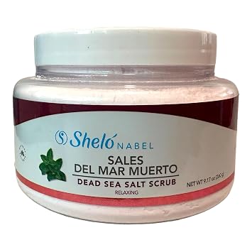 Shelo Nabel Dead Sea Salt Scrub, Relaxing, 9.17 oz, Natural Mineral Foot Soak