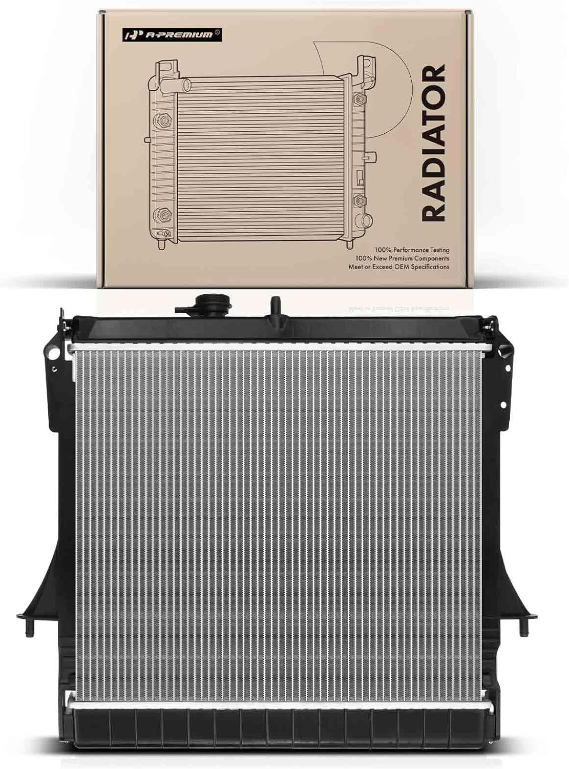 A-Premium Engine Coolant Radiator Assembly with Transmission Oil Cooler Compatible with Chevy Colorado & GMC Canyon 09-12 & Hummer H3 06-10, H3T 09-10, 3.5L 3.7L 5.3L, AT, Replace# 25964053