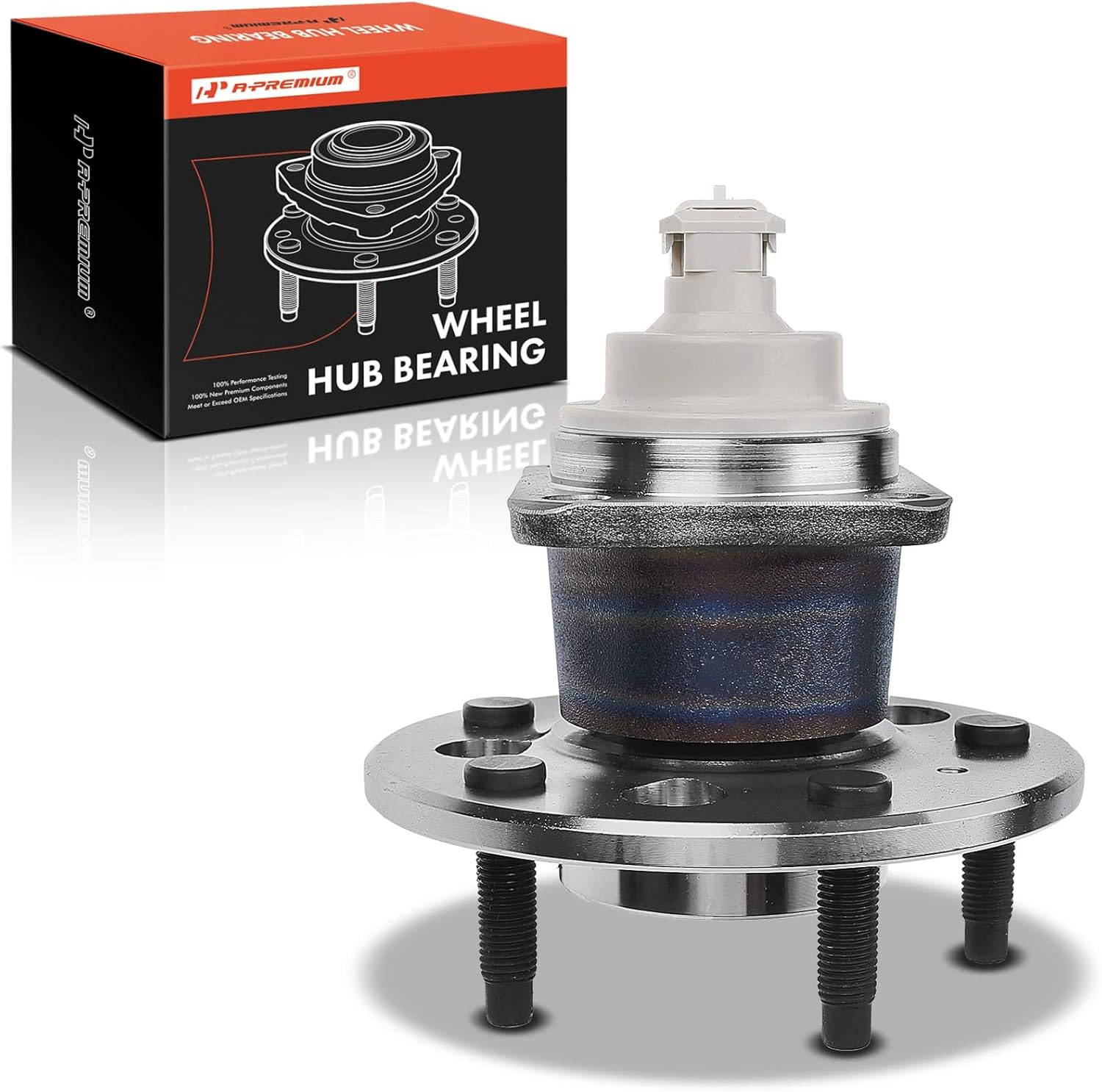 A-Premium Rear Wheel Bearing and Hub Assembly with ABS & 5-Lug Compatible with Buick Regal 1996, Century 1997-2003 & Chevrolet Lumina, Monte Carlo & Oldsmobile Cutlass Supreme