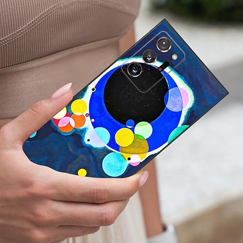 Miniatura 6 de Berkin Arts Wassily Kandinsky - Funda de silicona compatible con Samsung Galaxy Note 20 Ultra 5G, diseño ligero y multicolor (varios círculos)