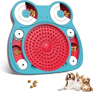 Dog Puzzle Toys, Dog Toys for Boredom and Stimulating Treat Dispensing Enrichment Toy Slow Feeder Interactive Dog Toy for Puppy Small Medium Dogs Christmas Stocking Stuffer Birthday Gift