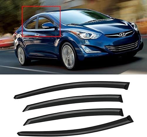 Miniatura 48 de Viseras de ventana para Toyota Camry 2007-2011, protectores de lluvia, deflector de ventilación, sombra humo oscuro 07 2008 2009 2010 11, con cinta