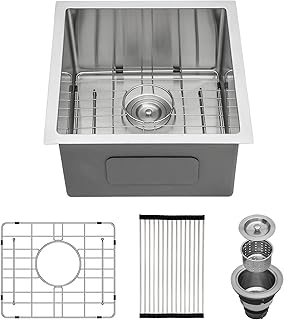 Stainless Bar Prep Sink - Lordear 17x17 inch ...,