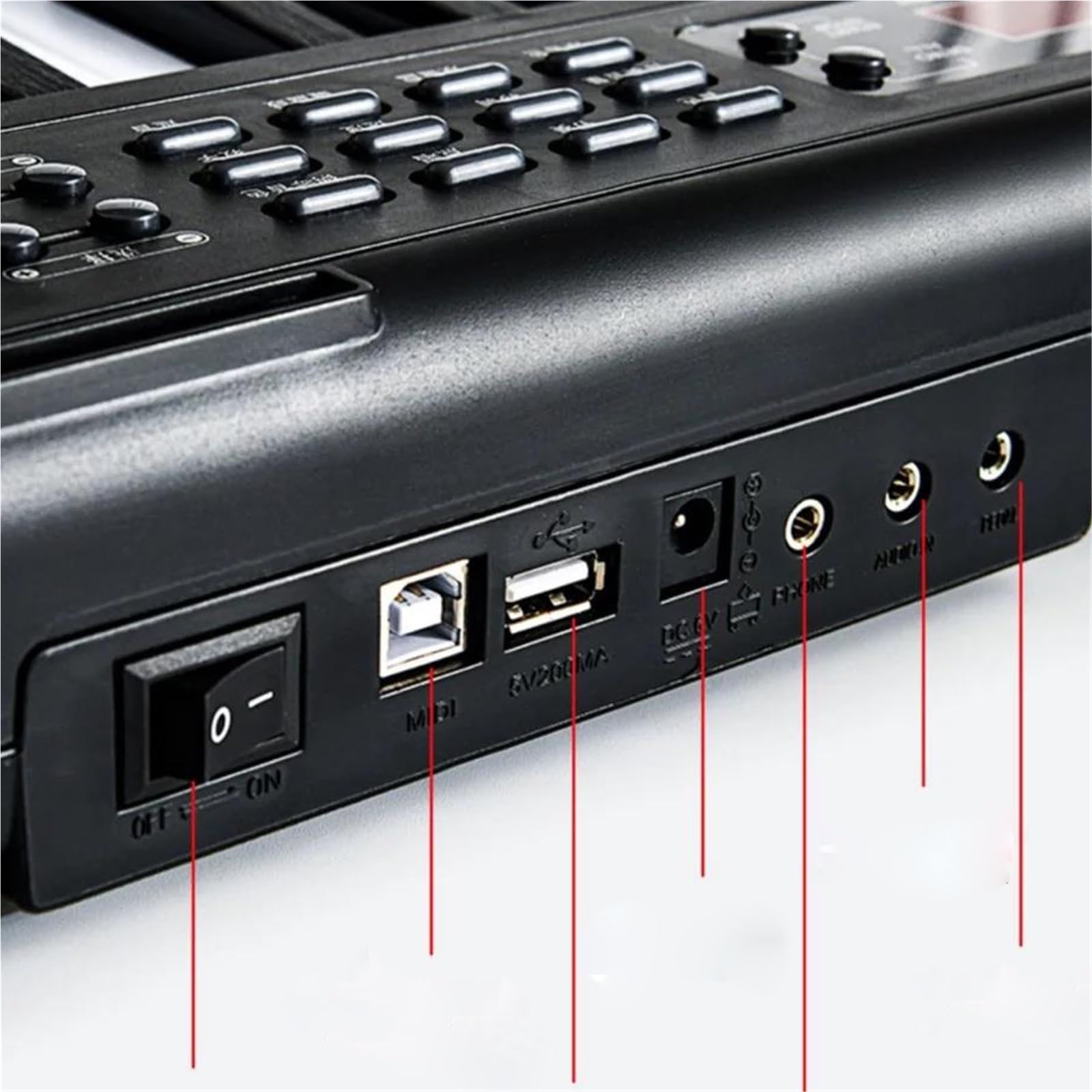Pianino Elektryczne Przenośny Instrument Klawiszowy Dwurzędowy 88 Klawiszy