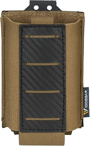 Miniatura 8 de IDOGEAR Tactical 5.56 Triple Mag Pouch MOLLE Magazine Pouch Rifle Magazine Carrier con fibra de carbono modelado PP placa apta para M4 M14 M16 AR15