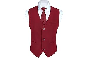 Men's Red Dress Vest