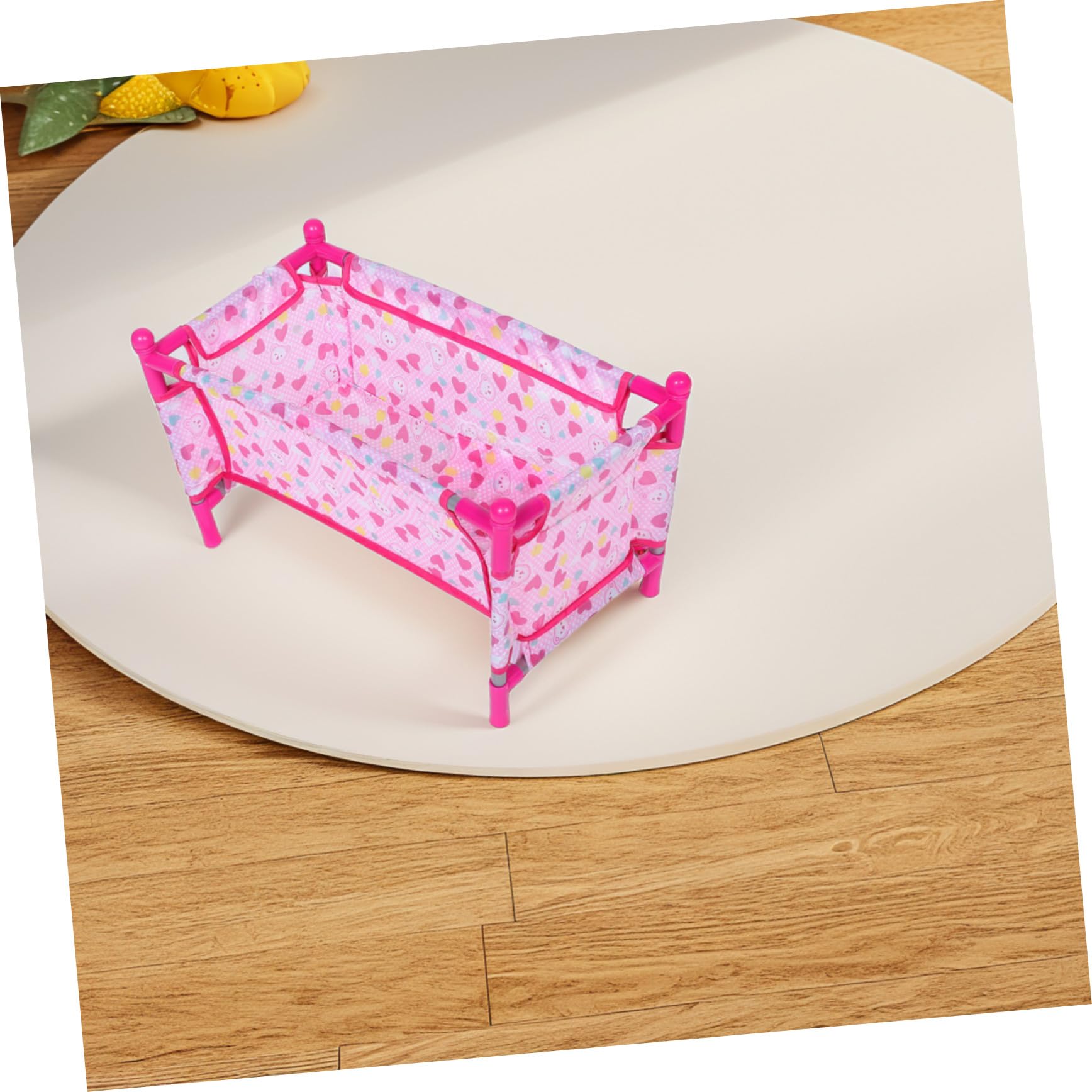Cuna Pequeña para Muñecas Juguetes para Niños Litera En Miniatura Madera Color Natural Casa De Muñecas Accesorios Dormitorios En Miniatura Juguetes Creativos