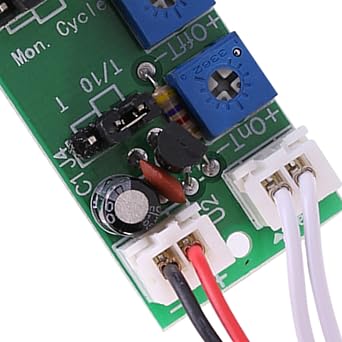 DC 5V 12V 24V Timer Relay Module, Cycle Timer Delay On/Off Switch Relay Module, Adjustable Delay On/Off Switch Module for Machine Repetitive Test (DC 12V 0-120 Minutes Adjustable)