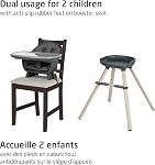 Maxi-Cosi Moa 8-in-1 High Chair, removable kitchen booster, converts to stool, table and chair, easy to clean, Beyond Graphite