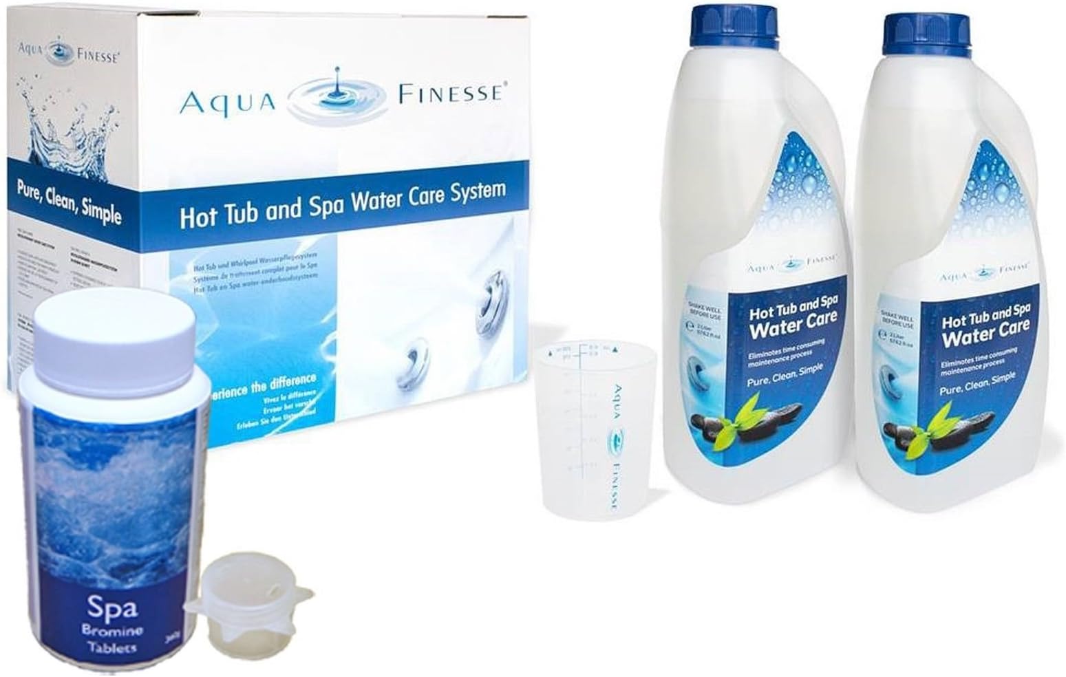 Aquafinesse & Bromine Tablets | Hot Tub Spa Eco Skin Friendly Water Treatment