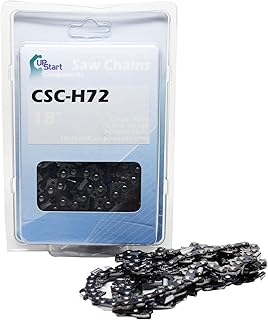 2-Pack 18" Semi Chisel Saw Chain Replacement for Husqvarna 445 Chainsaws - (18 inch 0.325" Pitch 0.050" Gauge 72 Drive Links CSC-H72)