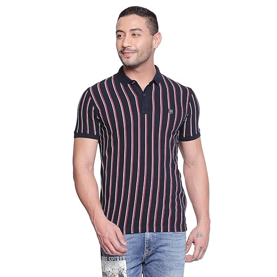 Buy MUFTI Vertical Striped Half Sleeves 