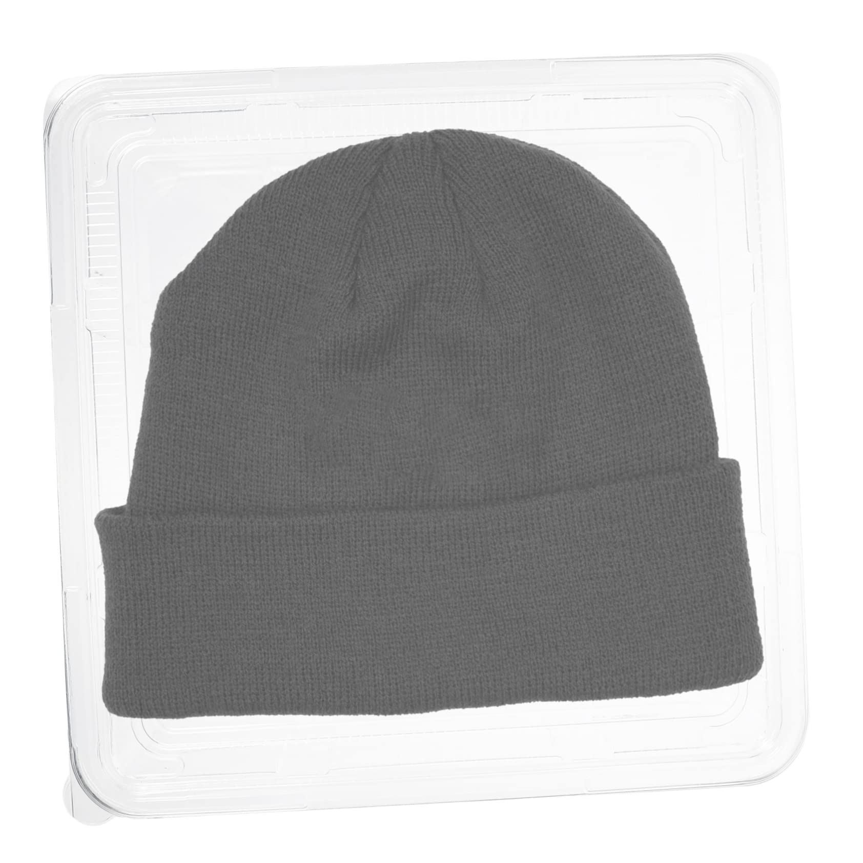 Garneck 5pcs Knitted Hat Storage Box Beanie Hat Organizer Container Lids Travel Carrier Display