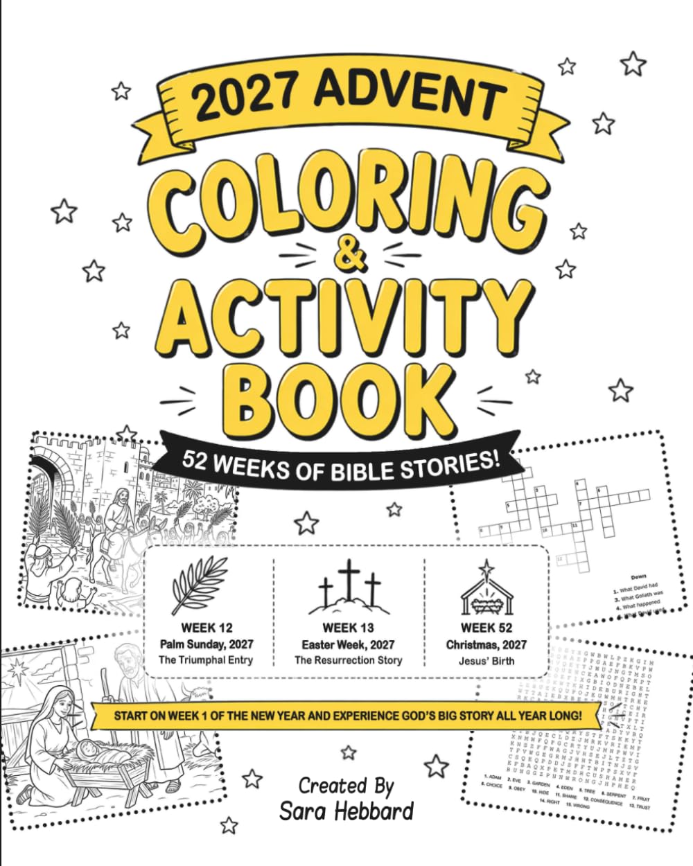 2027 Advent Coloring & Activity Book