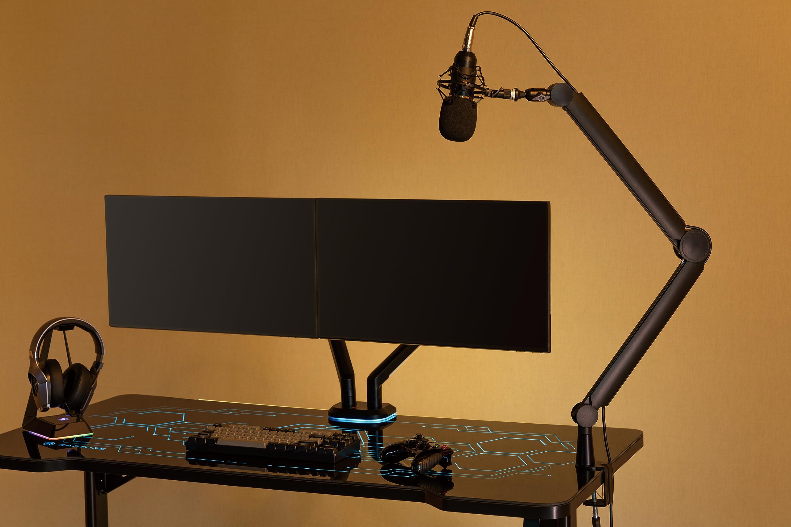 Halterungsprofi Soporte para Micrófono HPMIC-2, Soporte Micro, Trípode Microfono