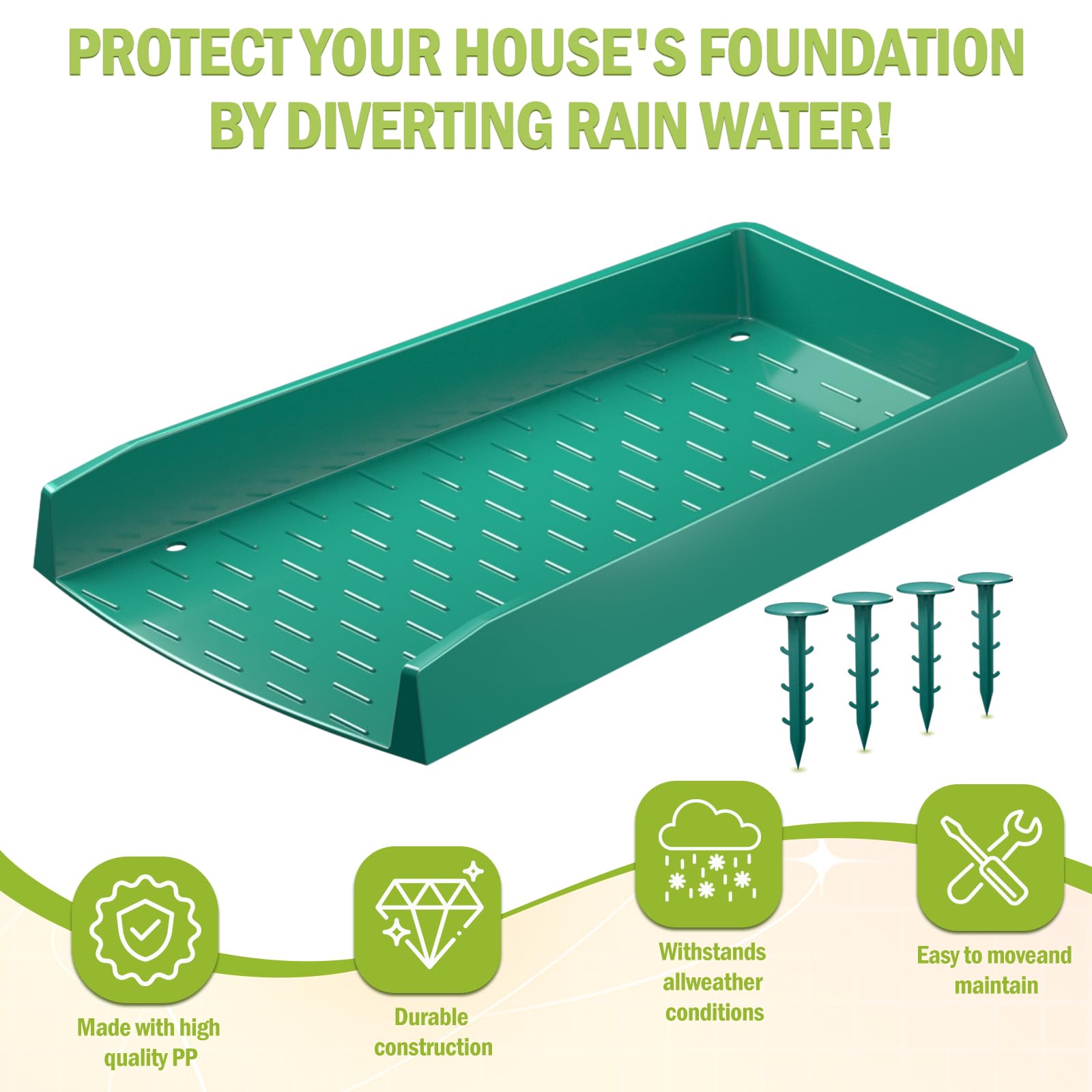 Paquete de 4 extensiones de bajante de canalón de lluvia, extensiones de canalón extra anchas de 12 pulgadas para drenaje de agua, extensor de boquilla de abajo, desviador de protector de canalón de