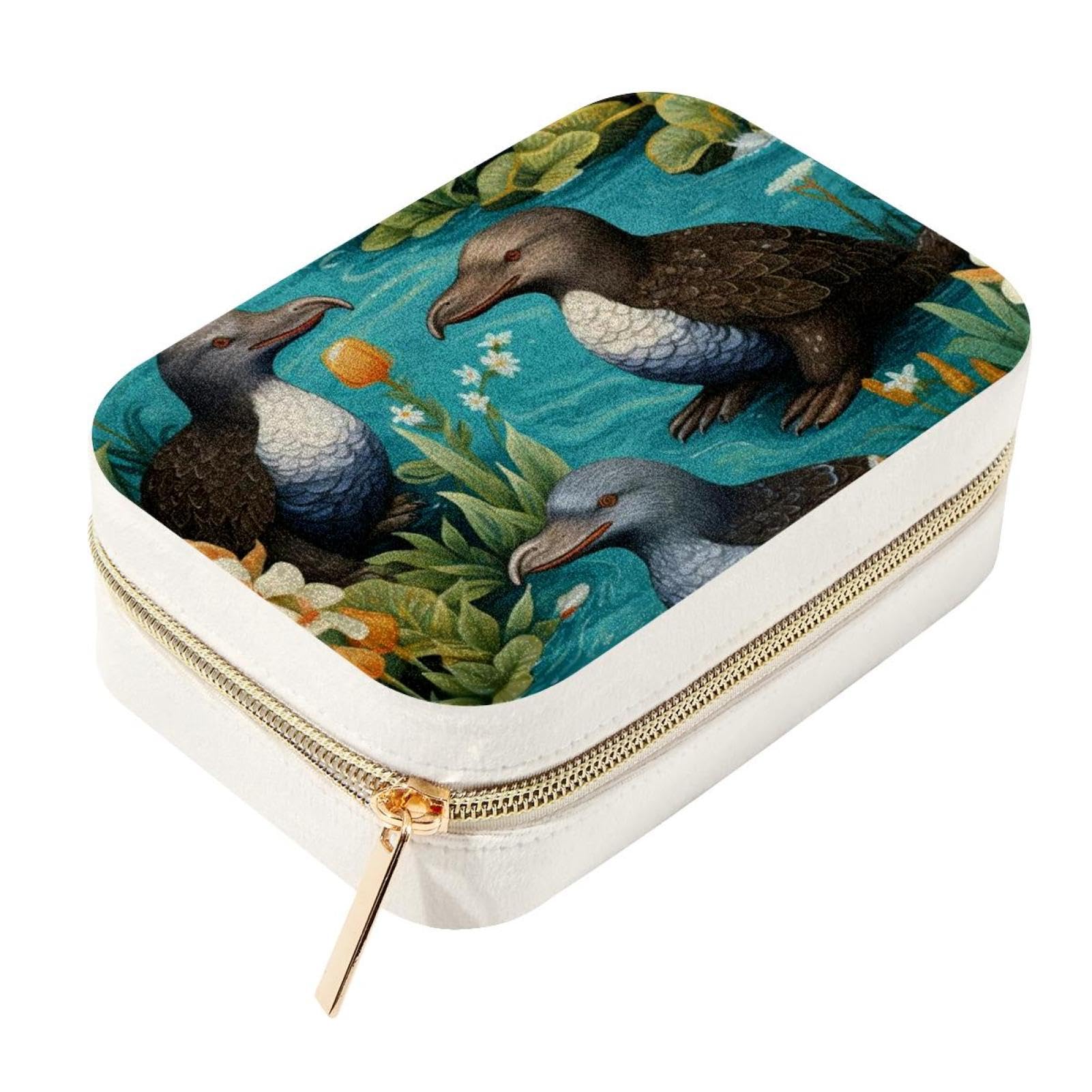 Boîte à bijoux de voyage velours Platypus avec compartiments amovibles