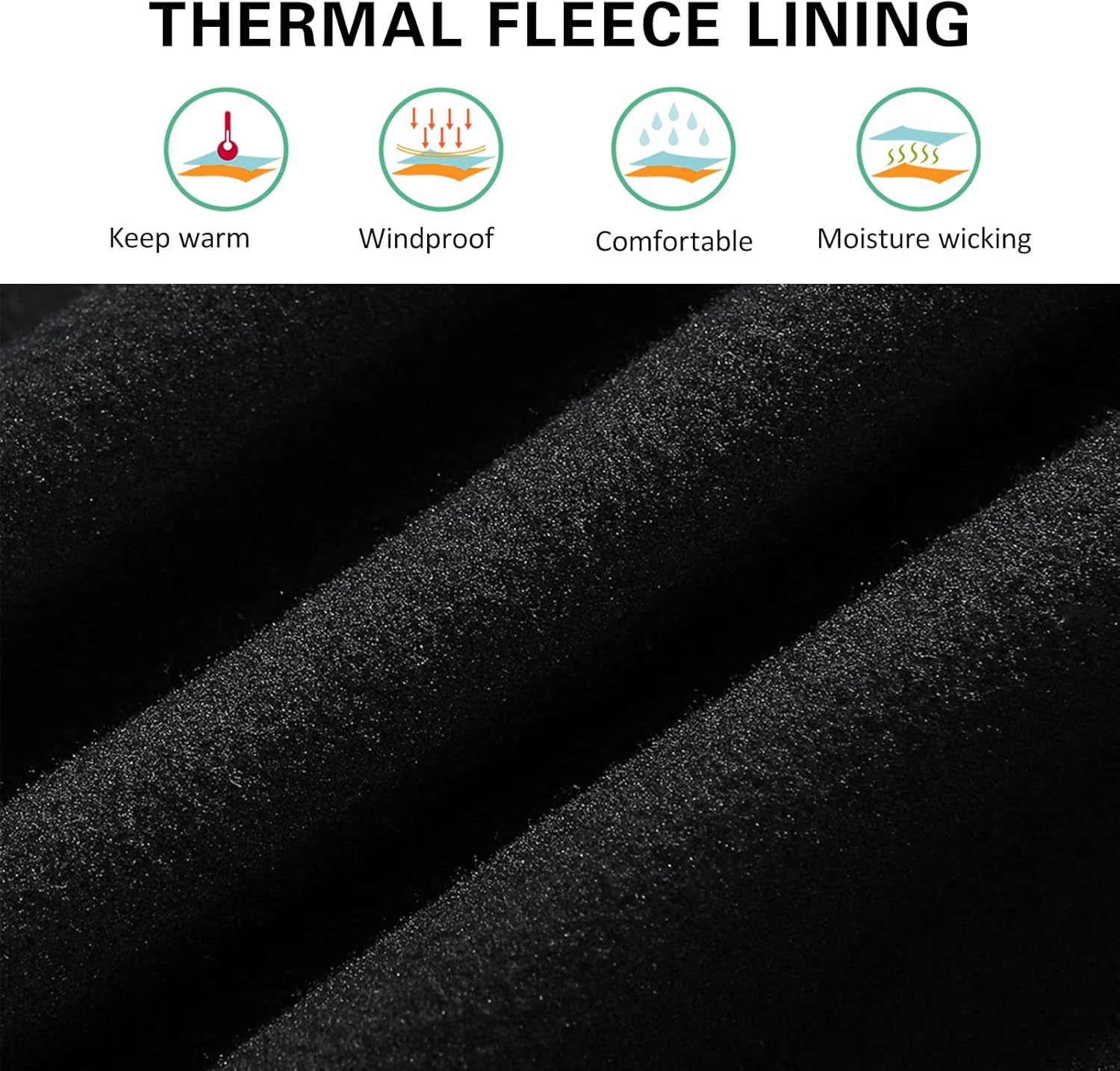 Doorslay Men Cycling Vest Windproof Thermal Fleece Sleeveless Bike Jacket for Outdoor Sport Running Hiking Walking