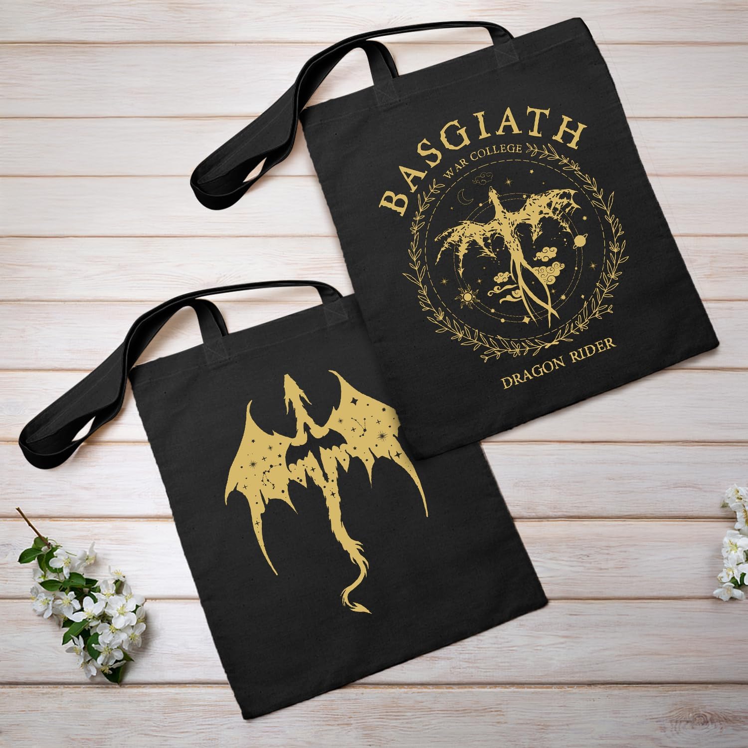 YOU FOUND ME Canvas Tote Bag Dragon Ridder Inspired Gift, Reusable Grocery Bag Shopping Bags Shoulder tote Bag- Fly or Die - Image 5