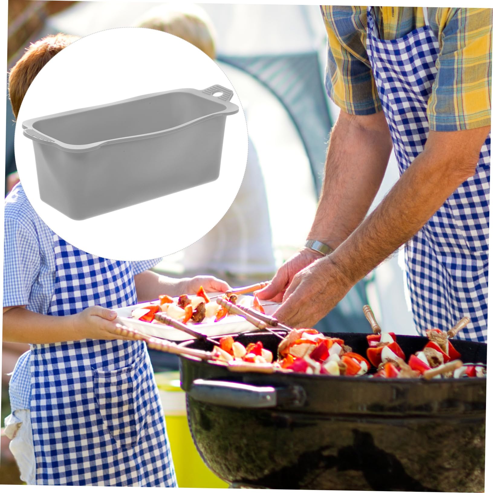 Cabilock Grease Catcher for Grill Silicone Grease Cup Liners Drip Pan Liners Easy Clean Camping Accessory