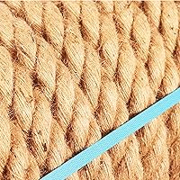 Vista 4 de Natural Jute Rope Twisted Hemp Rope for DIY Crafts, Hammock, Landscaping, Home Decorating, Hanging Swing, Tug War, Cat Scratching Post