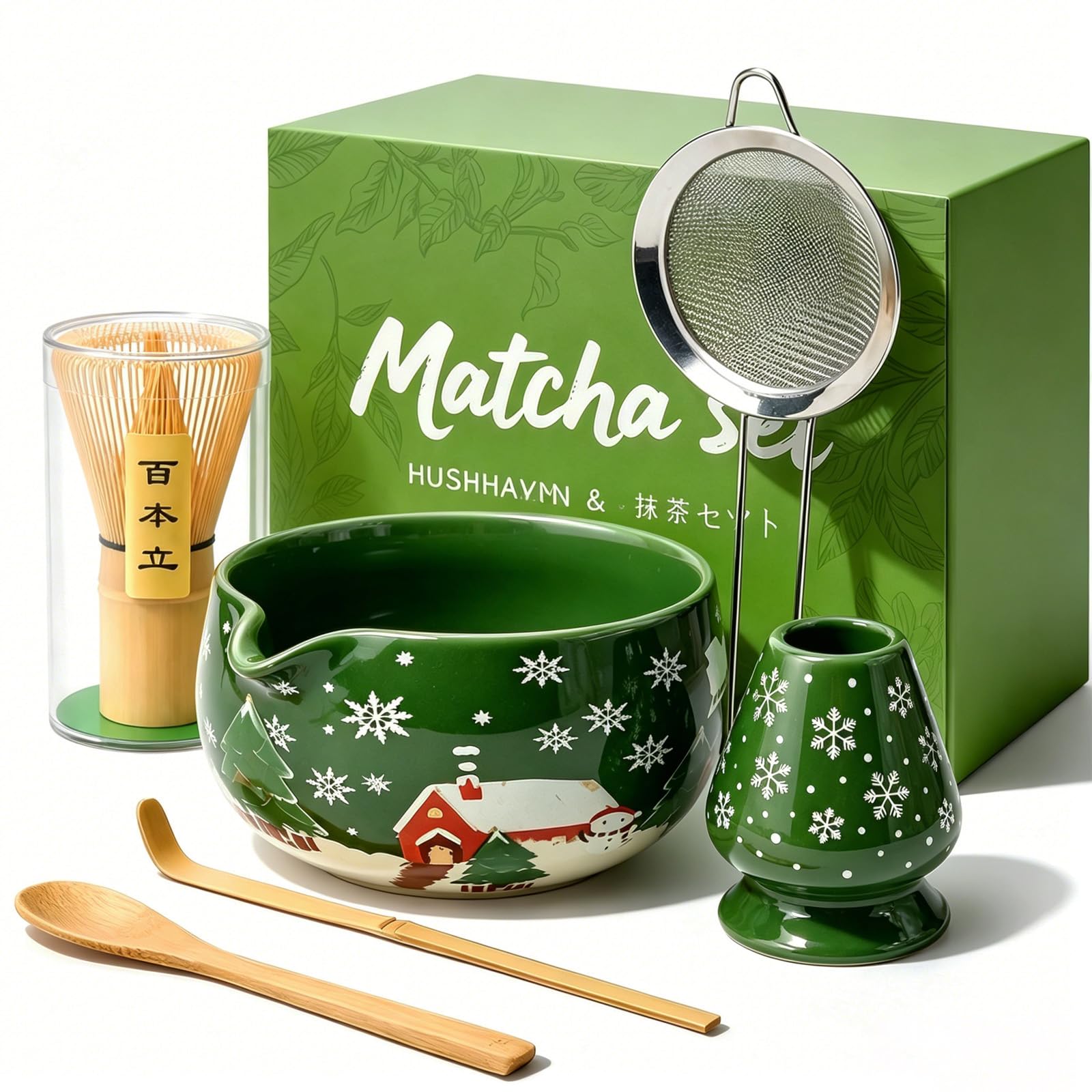 Amazon.com: HUSHHAVN Matcha Whisk Set, Ceramic Matcha Set Includes