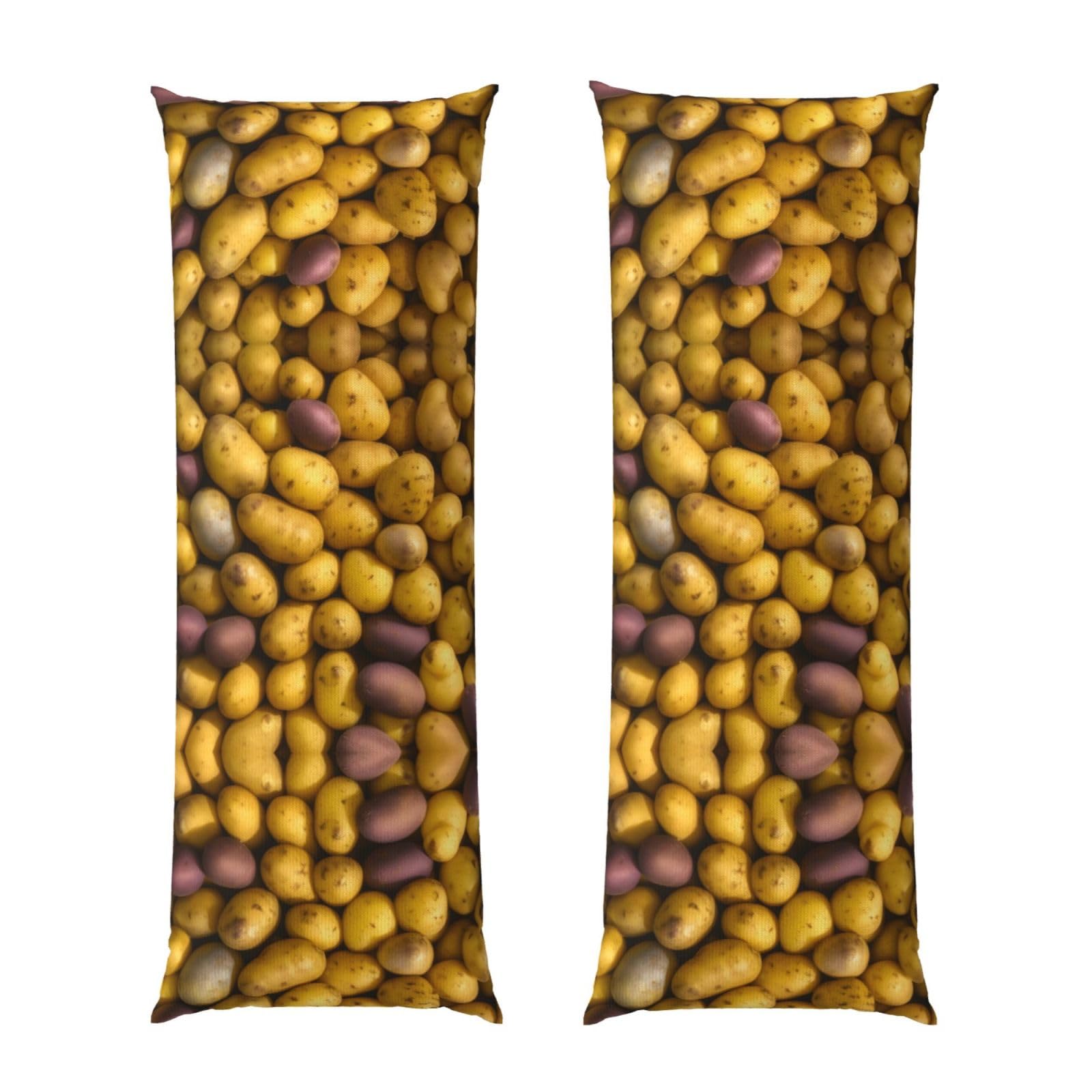 Housse de coussin de corps taies d'oreiller ultra douces esthétique longue imprimée