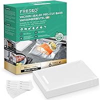 FRESKO Sacchetti sottovuoto 28x40cm /80 sacchetti professionali in alluminio