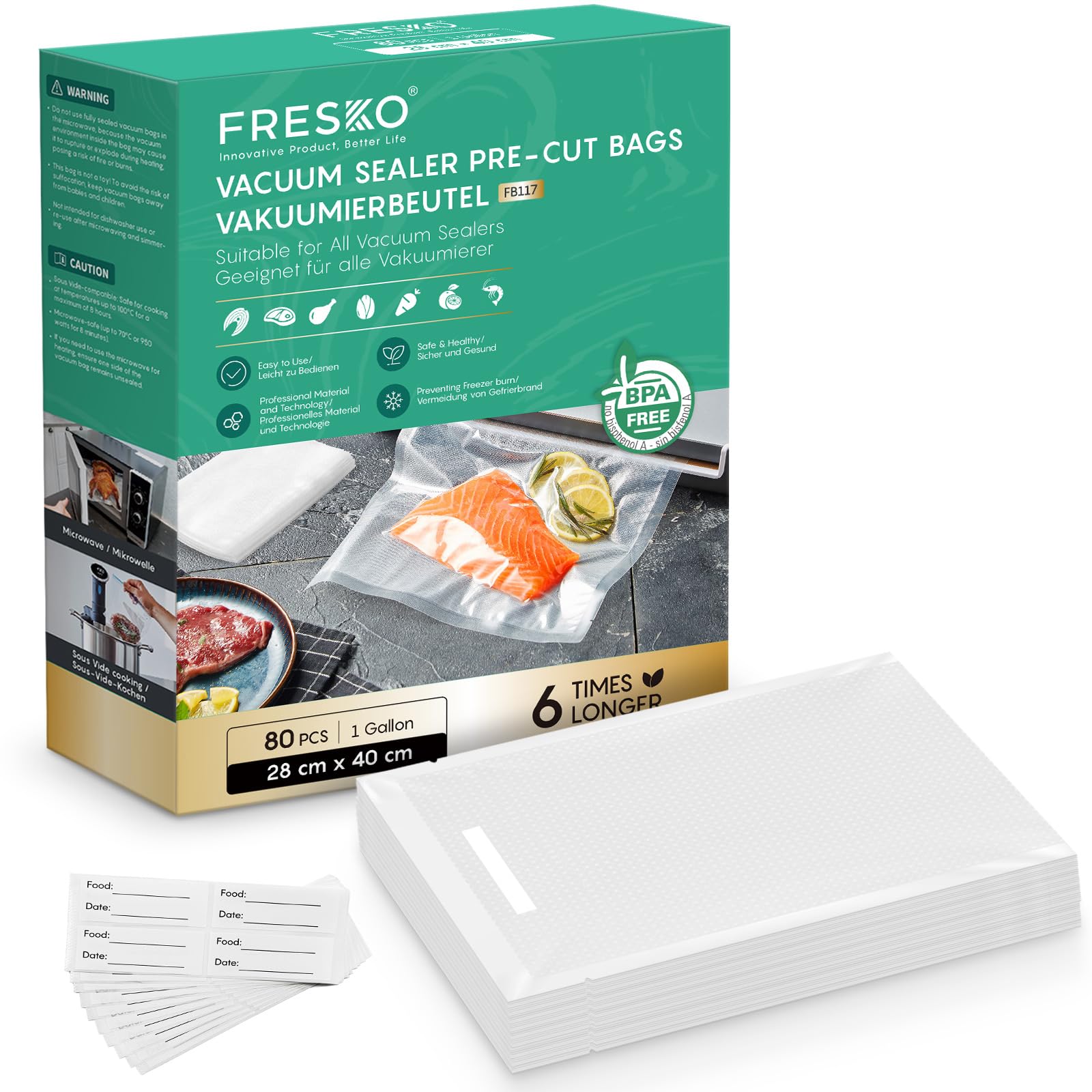 Sacs Sous Vide Alimentaire Pour Machine Sous Vide TAKAJE