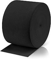Vista 34 de Bandas elásticas negras para pelucas, carrete de punto de 1 pulgada y 12 yardas de alta elasticidad para costura, banda para cinturas, pantalones