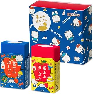 PLUS 普乐士 橡皮 Airin 富士山橡皮擦<限定>Hello Kitty 迪亚尼尔 ER-100AIF-SR-2P 36-616