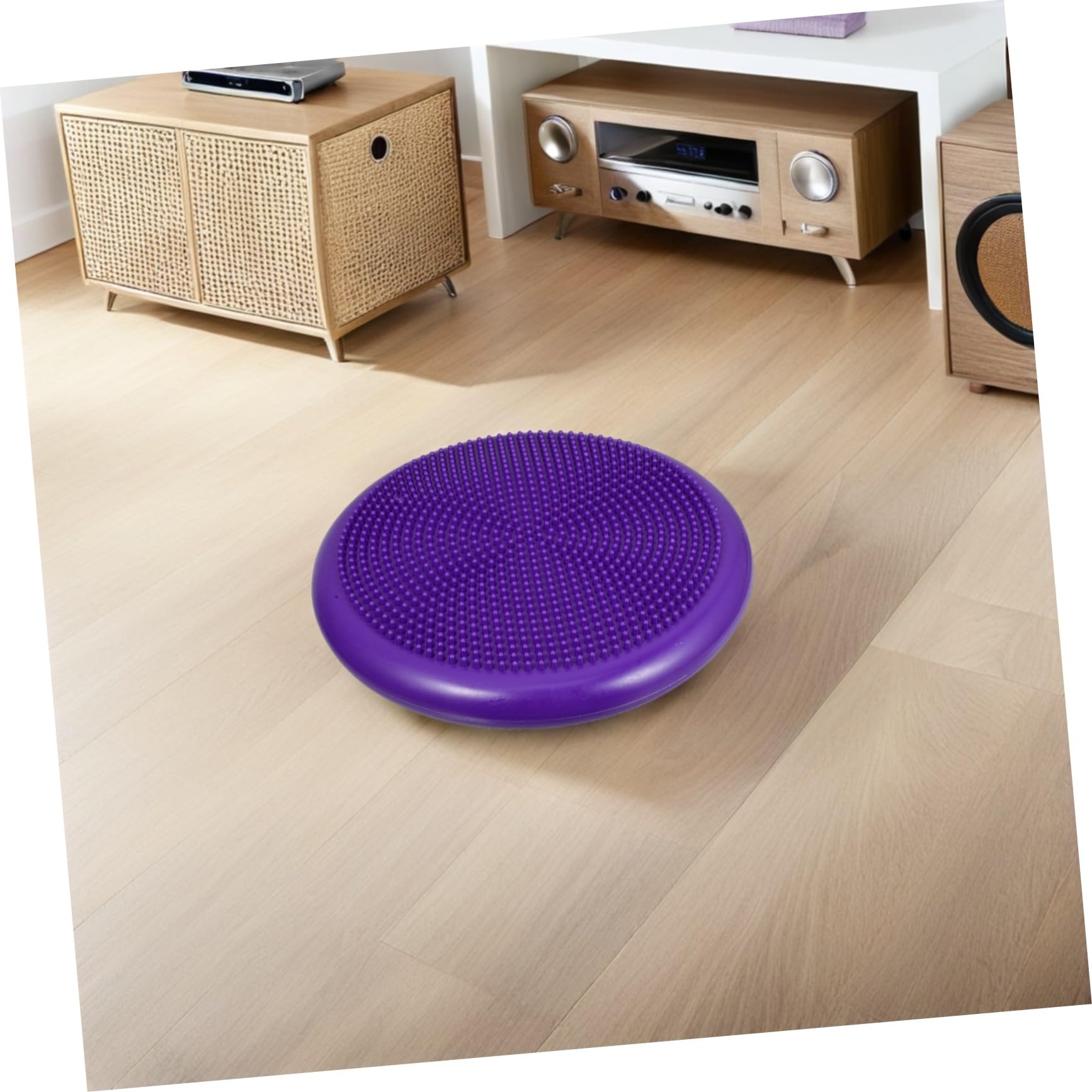 SUPVOX Cuscino Gonfiabile Balance Disc in Pvc Pompa a Mano, Tappetino per Yoga e Fitness, Migliora L'equilibrio la Postura, per Ginnastica in Casa