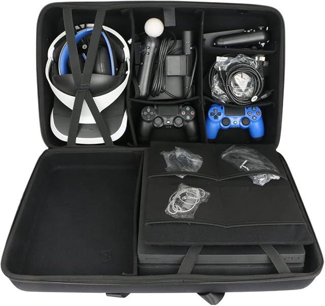 Hard Travel Case replacement for Sony PlayStation 4 PS4 Pro Console + PlayStation VR PSVR Launch Bundle by co2CREA
