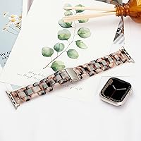 Vista 114 de Lightweight Resin Band For Apple Watch Series 11 10 SE 9 8 7 6 5 4 3 2 1 Ultra 3 2, Fashion Adjustable Replacement Strap for iWatch Bands 38mm 40mm