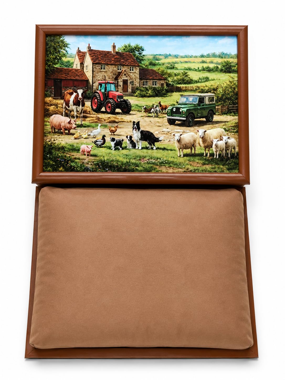 Tamersgifts Cushioned Laptrays Lap Tray TV Dinner Bean Bag Padded Cushion Gift (Farmyard Laptray)