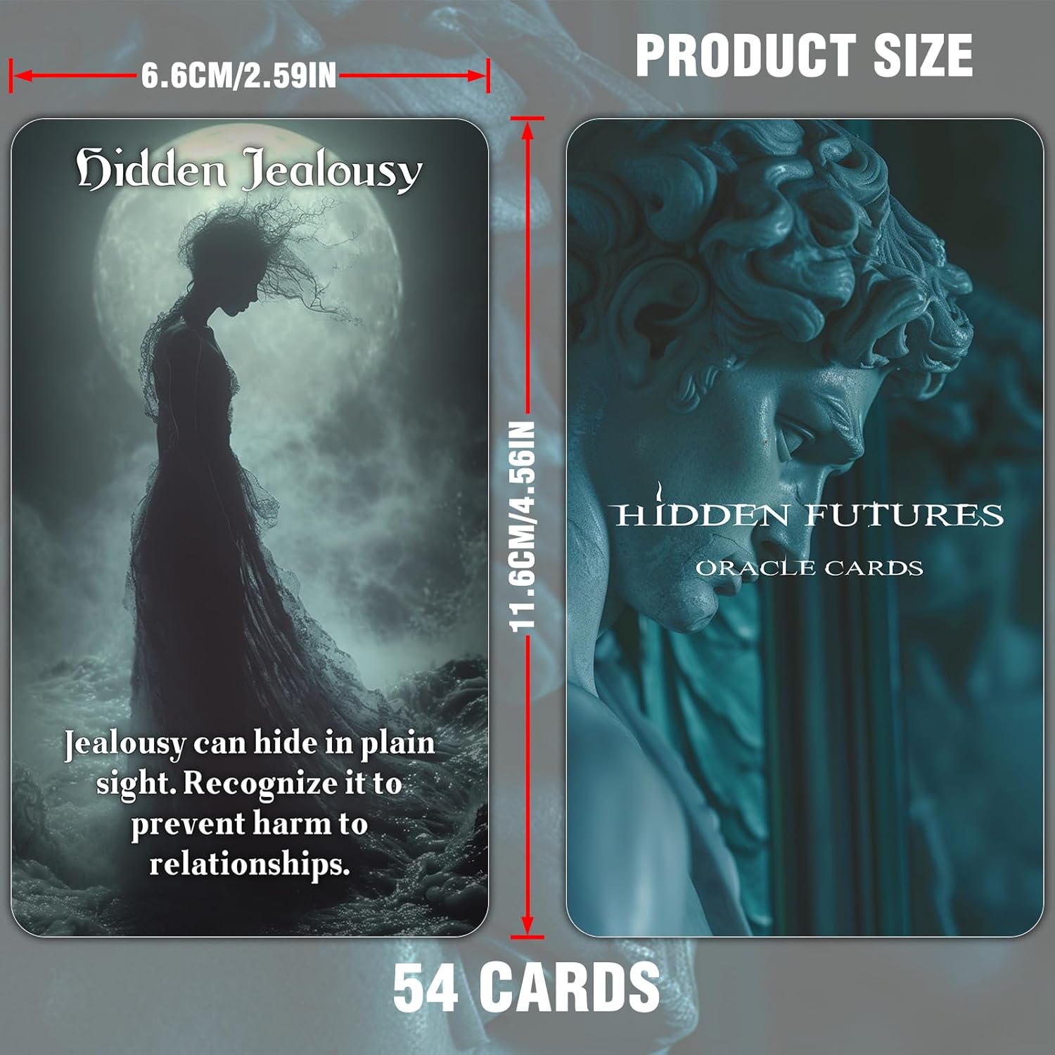 Spill The Beans Oracle Cards, Relationships Oracle Cards Deck with Meanings on Them, Revealing Secrets
