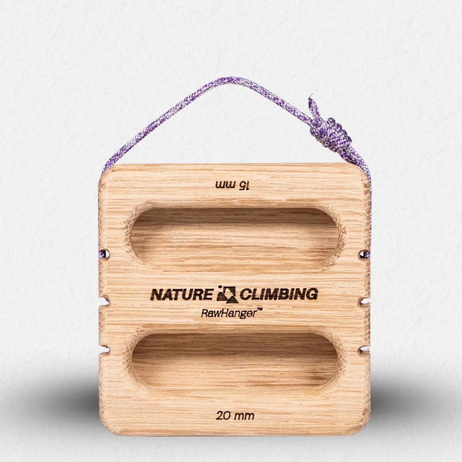 Portable Hangboard | Rock Climbing Hangboard | Hang Board for Climbing | Fingerboard | Strengthen Your Fingers | Bouldering Gifts | Hard Wood