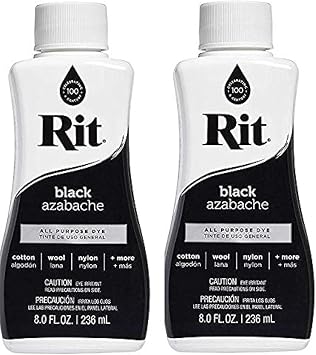 Rit All-Purpose Black Liquid Dye 2 Pack, 8 oz